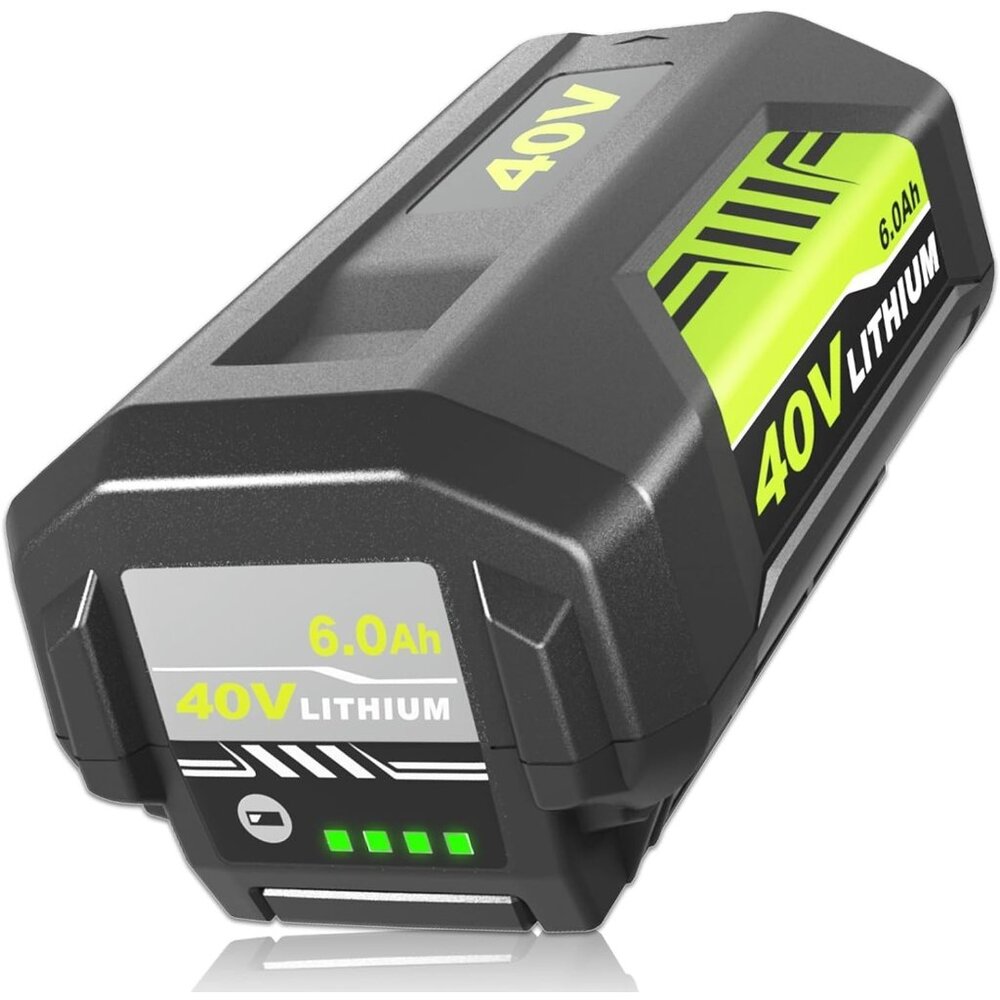 6.0Ah Replacement for Ryobi 40V Battery Lithium Compatible with Ryobi 40 Volt Ba